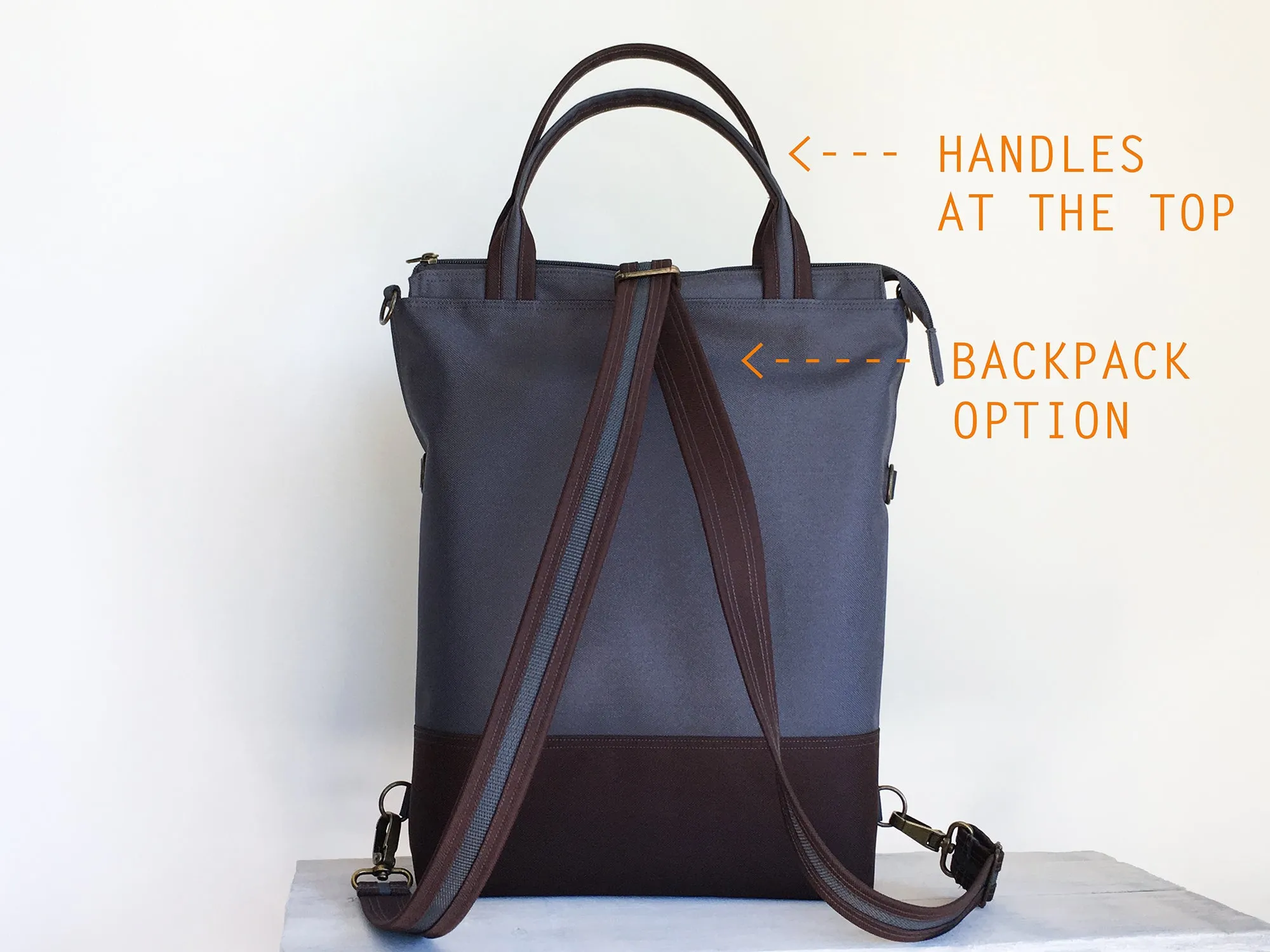 15 in Convertible Messenger Crossbody Backpack