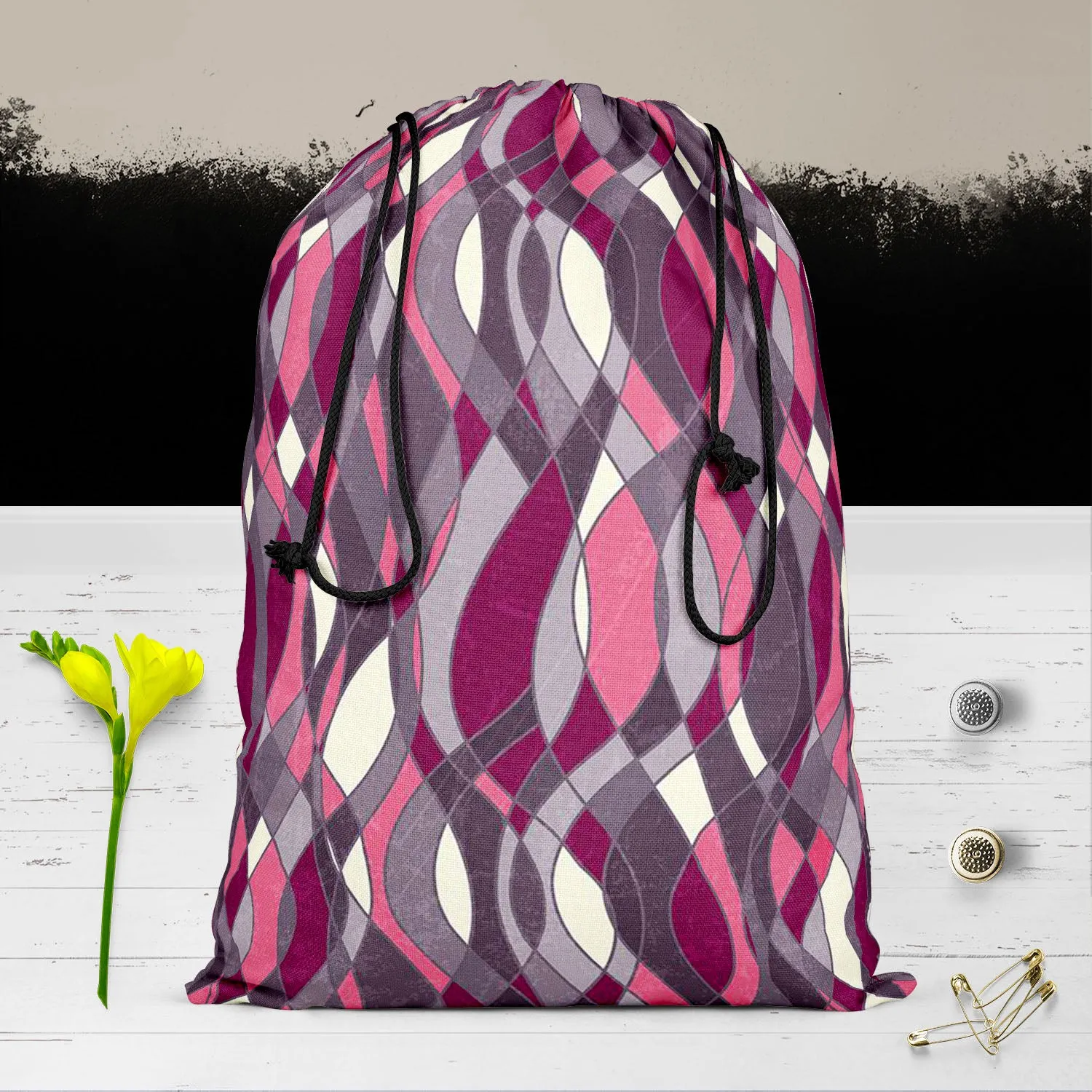 Abstract Grunge Art Reusable Sack Bag | Bag for Gym, Storage, Vegetable & Travel