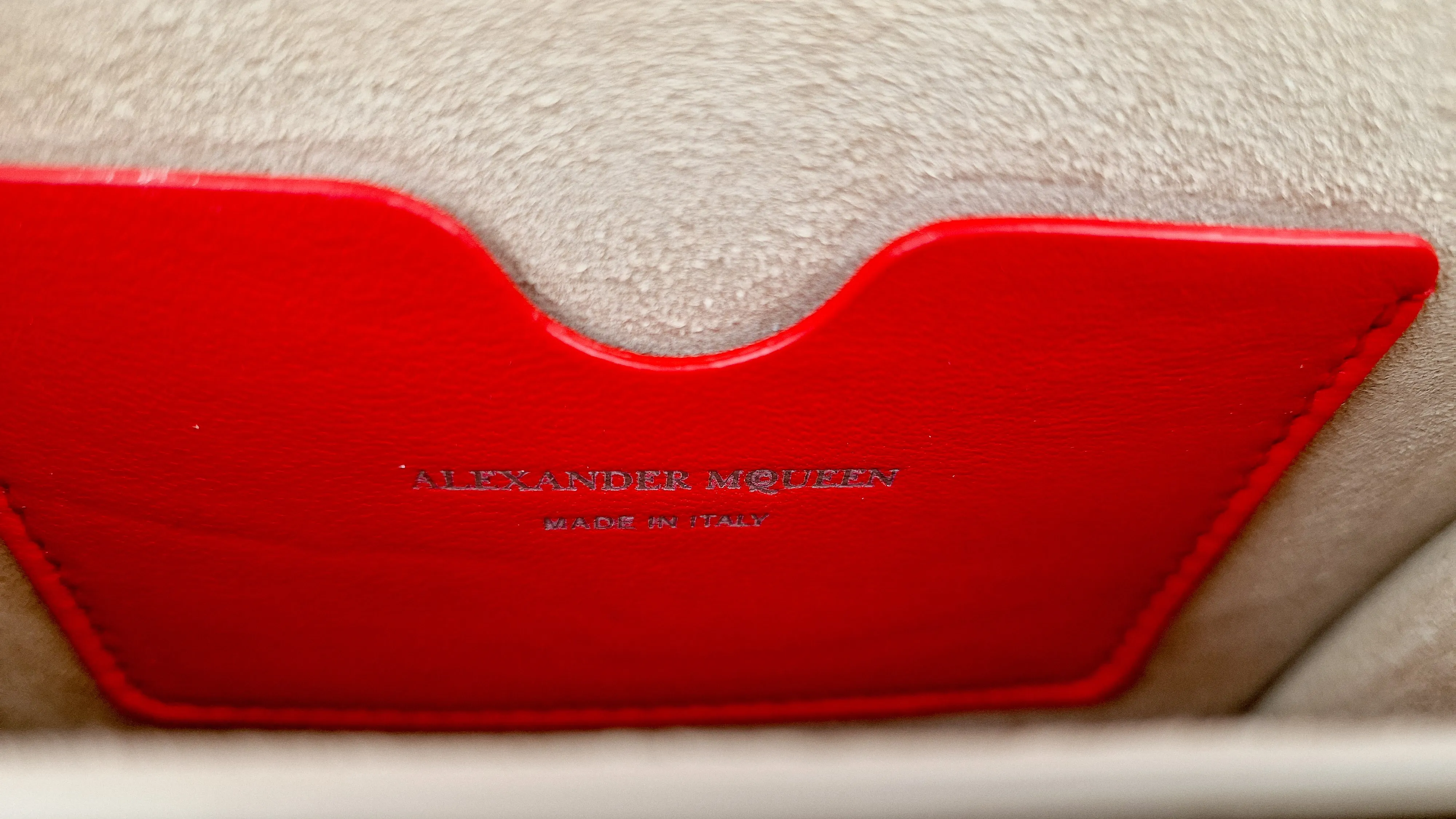 Alexander McQueen Lust Red Nano 16 Box Bag Hooks & Studs Handbag Crossbody Bag