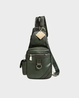 Apollo 1 Tear Drop Crossbody Bag in Olive