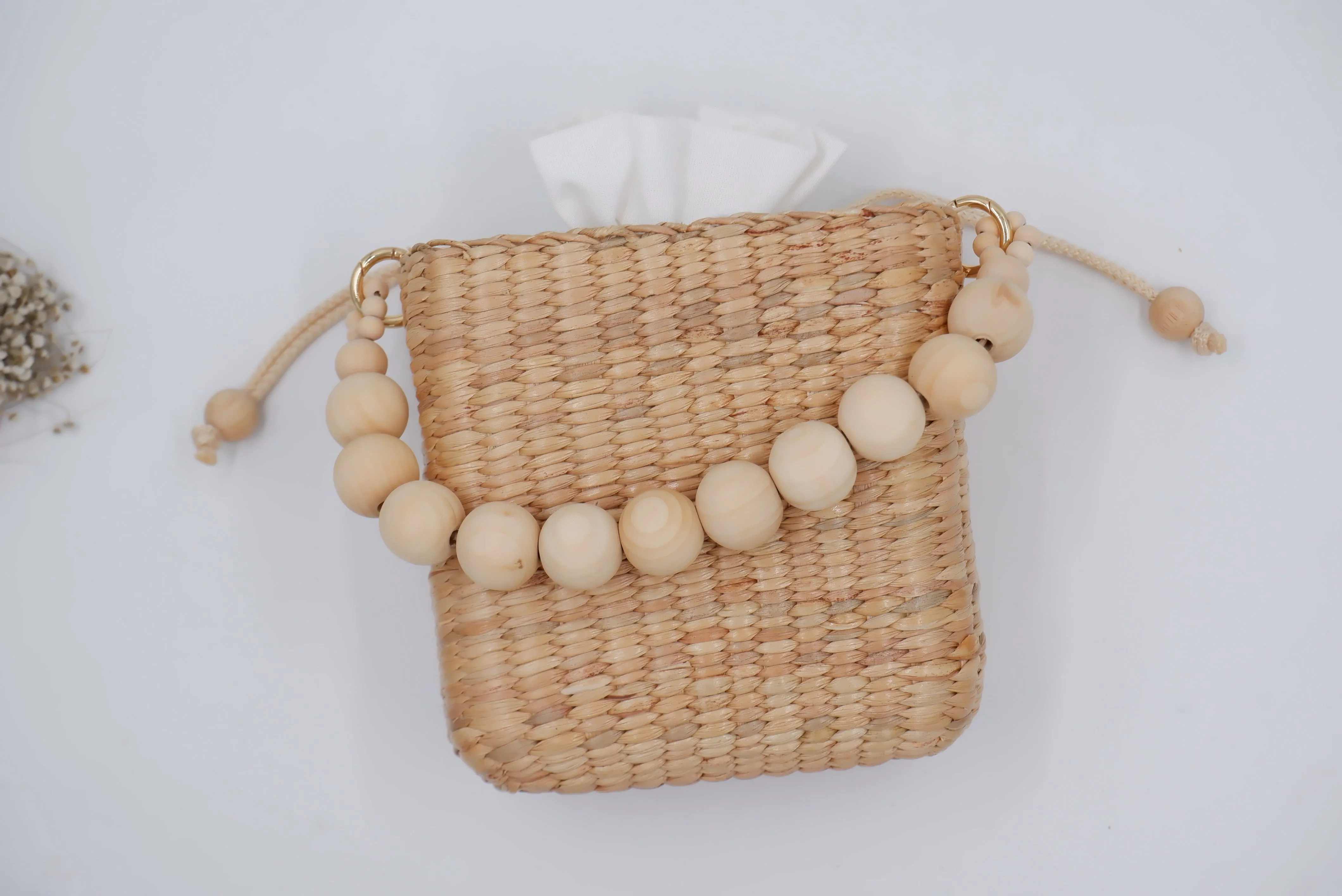 Beaded Straw Bag