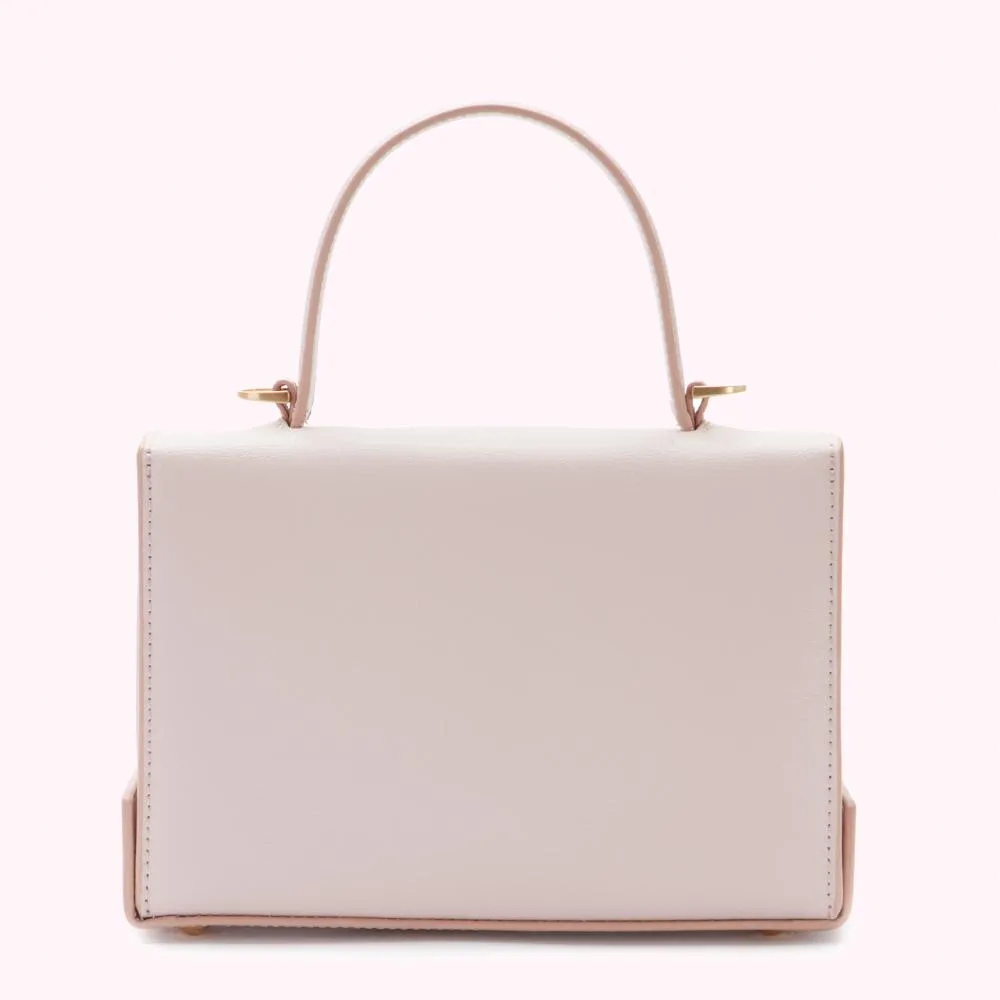 BLUSH MEDIUM LIP TURNLOCK QUEENIE HANDBAG