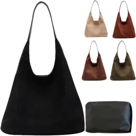 Brown Suede Bags for Women 2024 New Brown Suede Tote Bag for Women Suede Bag Brown Suede Purse Bag
