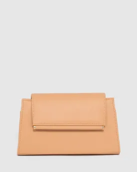 Caramel Folk Clutch Bag