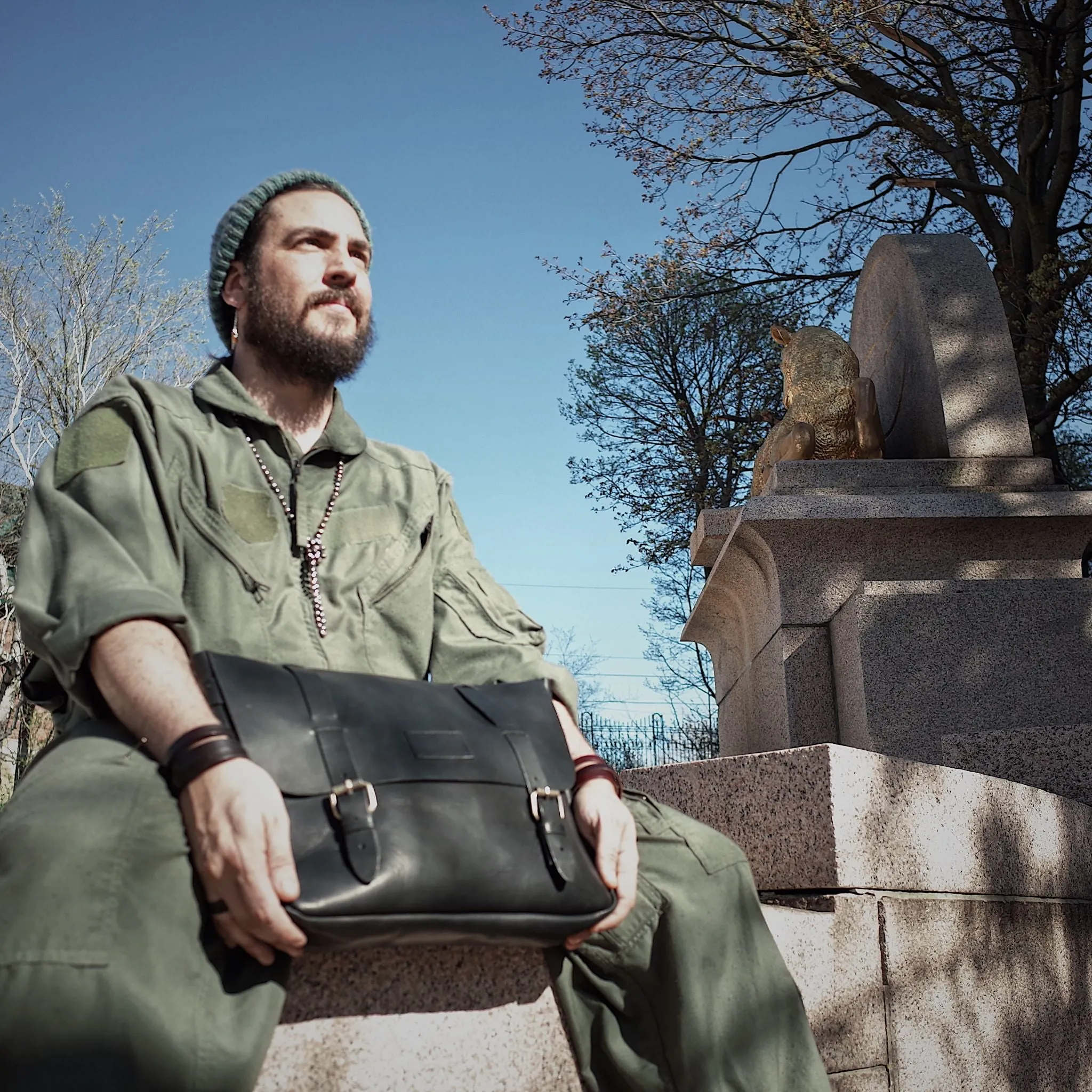 Champlain Leather Satchel – Black Edition