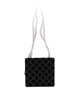 Chanel Clear Plastic Chain and Tweed Shoulder Bag Crossbody  - DXBS2703