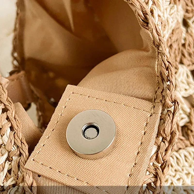 Chic Boho Straw Weave Tote