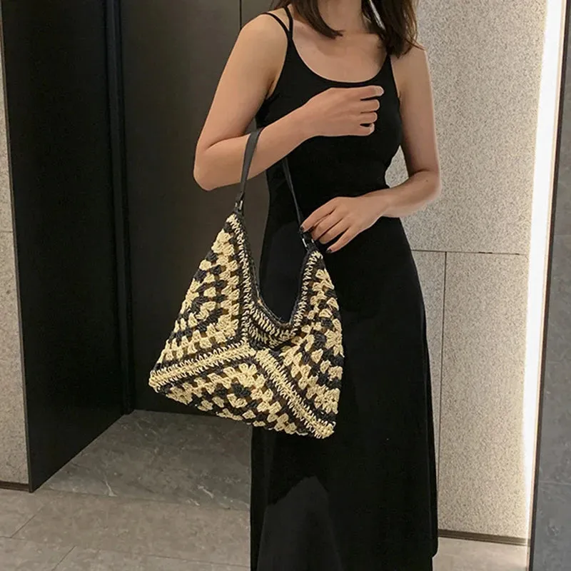Chic Boho Straw Weave Tote