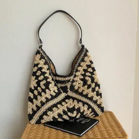 Chic Boho Straw Weave Tote