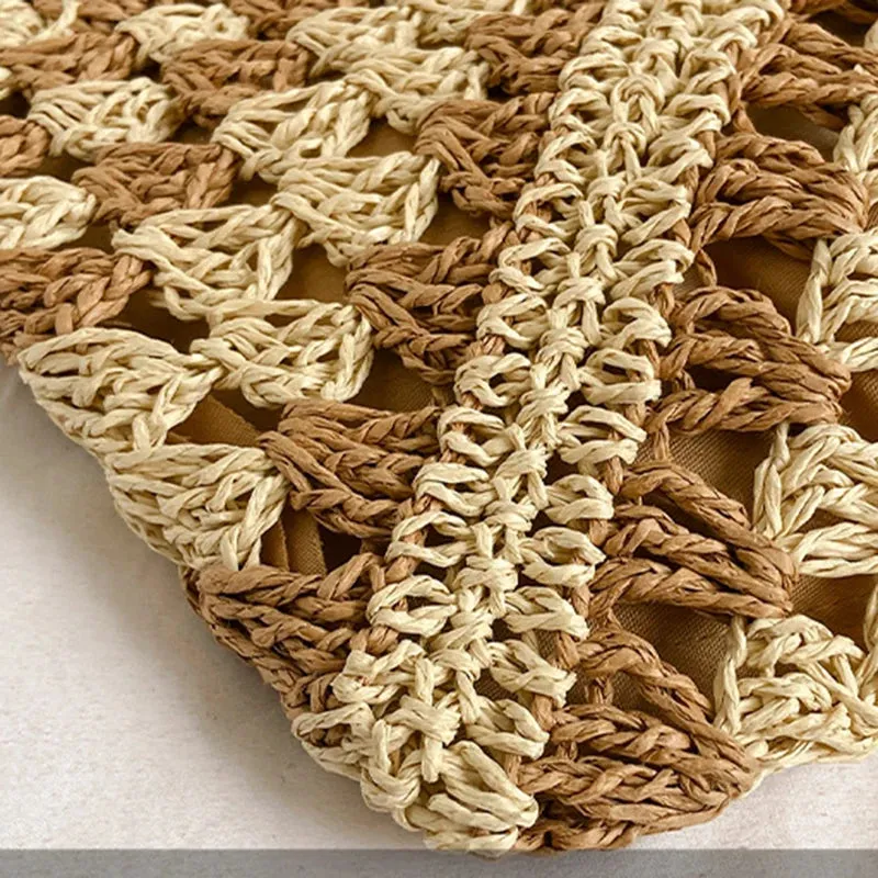 Chic Boho Straw Weave Tote