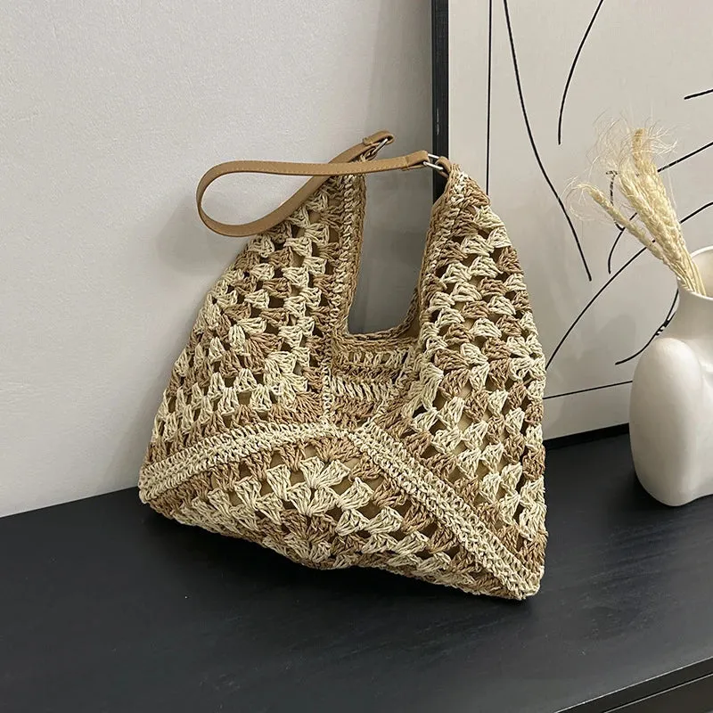 Chic Boho Straw Weave Tote