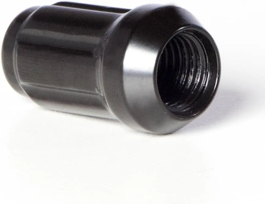 Circuit Performance Spline Drive Tuner Acorn Lug Nuts 1/2x20 (Black, 20 Lug Nuts)