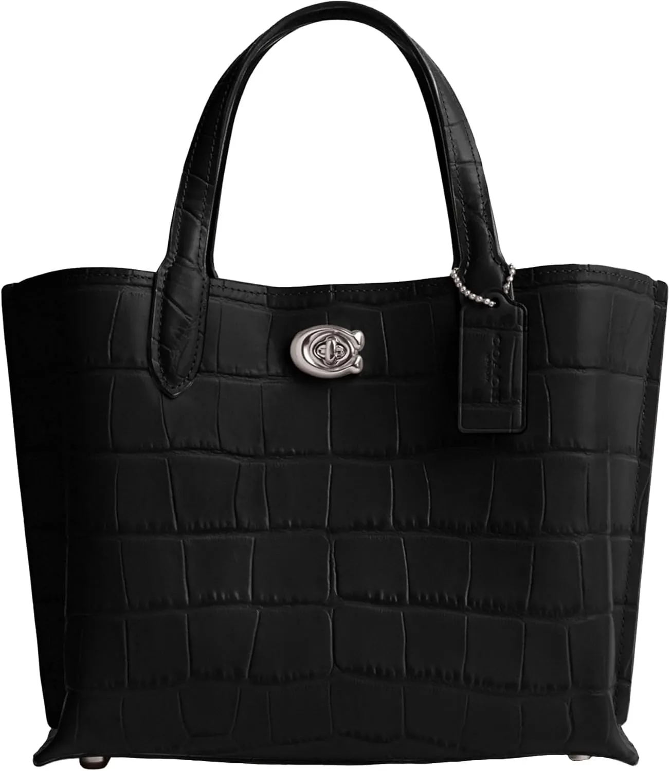 Coach Women's Embossed Croc Willow Tote 24