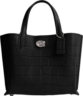 Coach Women's Embossed Croc Willow Tote 24