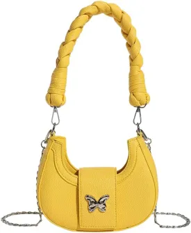Crossbody Bag for Women Vegan Leather Hobo Handbags Tote Handbag Purse Shoulder Bucket Bag with Chain Straps