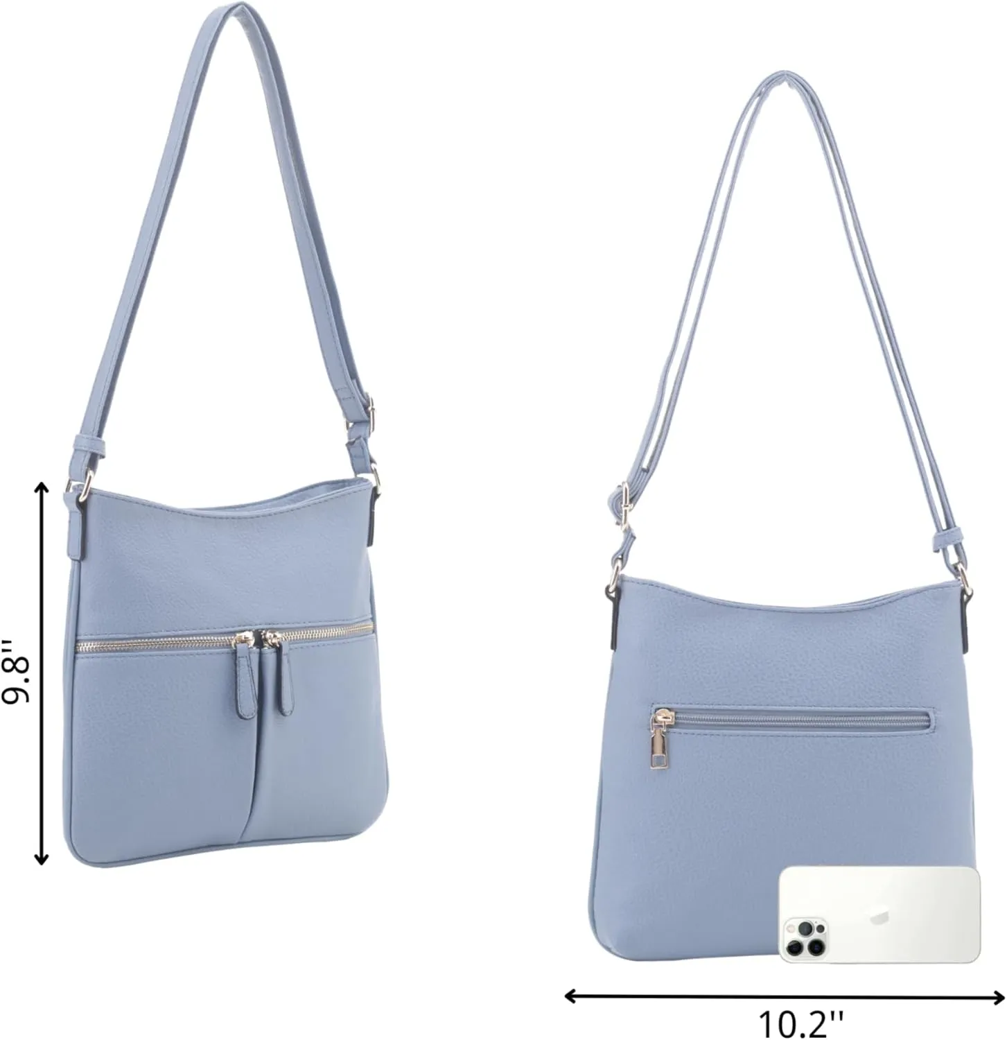 Crossbody Travel Bag, Adjustable Strap, Multiple Pockets