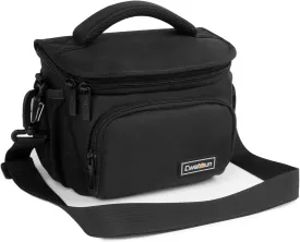 Cwatcun Small Camera Sling Bag Crossbody Camera Shoulder Case, Waterproof Travel Photography Camera Messenger Bag for Canon, Nikon, Sony, Fuji DSLR/SLR/Mirrorless Cameras, Lens and Accessories