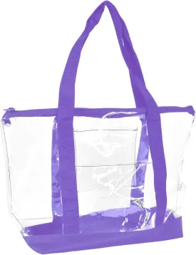 DALIX Clear Shopping Bag Security Work Tote Shoulder Bag Womens Handbag