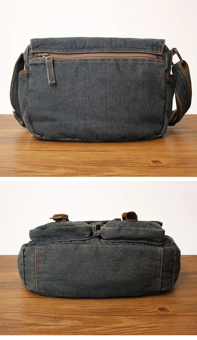 Denim Messenger Bag Jean Messenger Bag Jean Crossbody Purse Denim Crossbody Bags