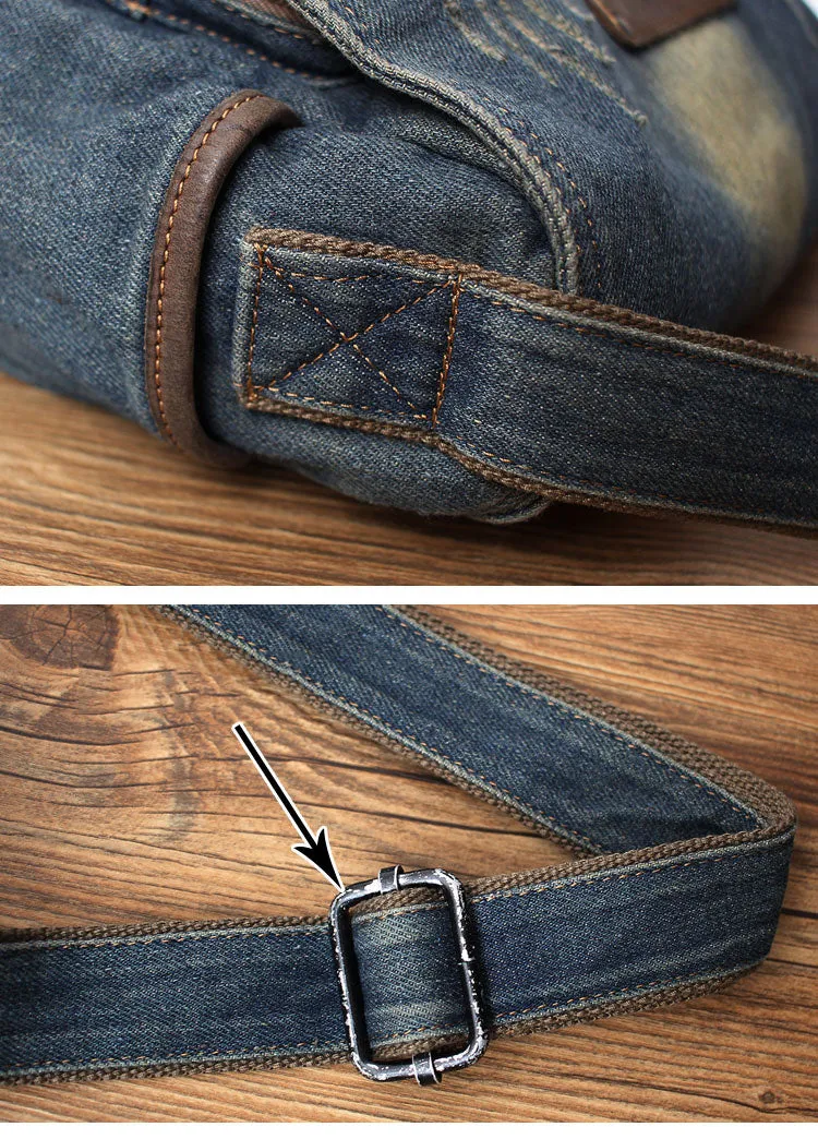Denim Messenger Bag Jean Messenger Bag Jean Crossbody Purse Denim Crossbody Bags