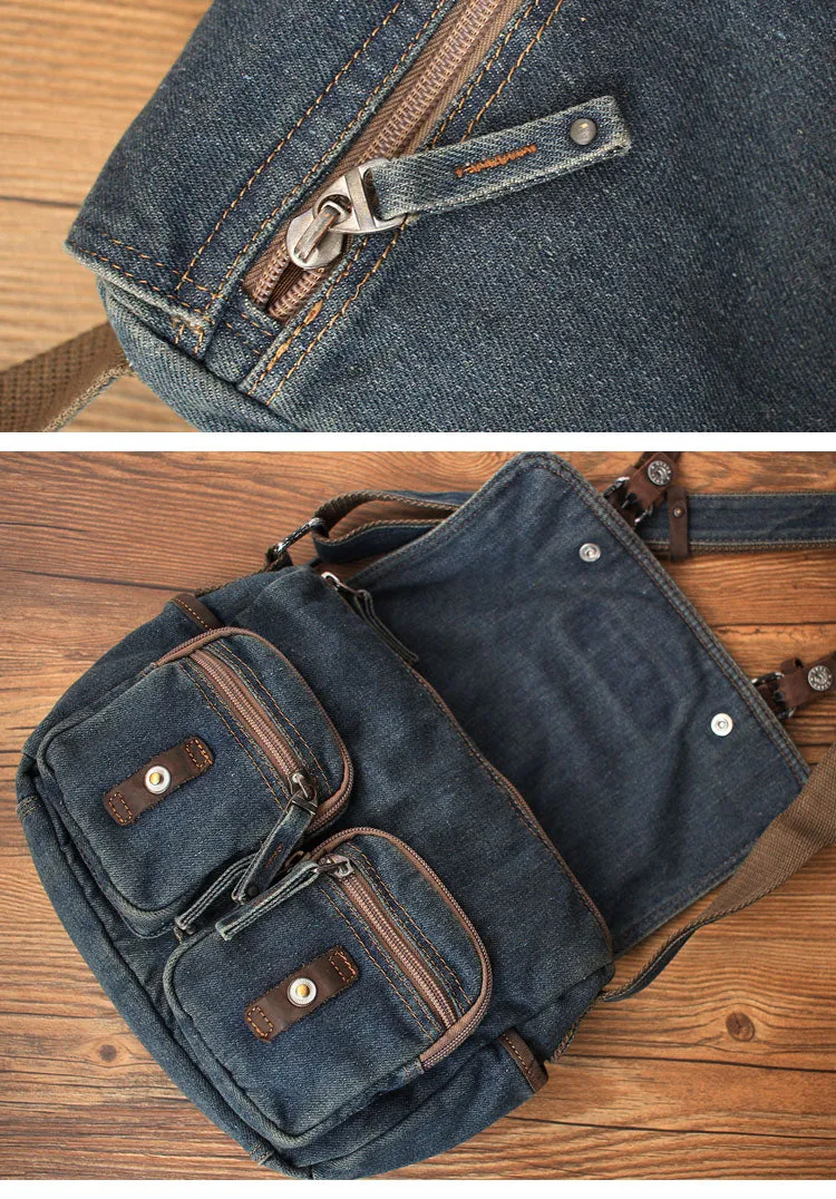 Denim Messenger Bag Jean Messenger Bag Jean Crossbody Purse Denim Crossbody Bags