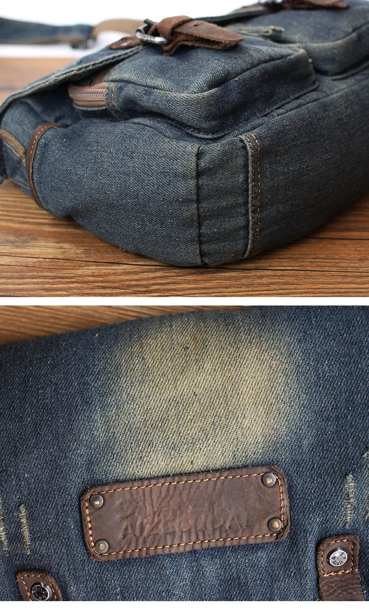 Denim Messenger Bag Jean Messenger Bag Jean Crossbody Purse Denim Crossbody Bags