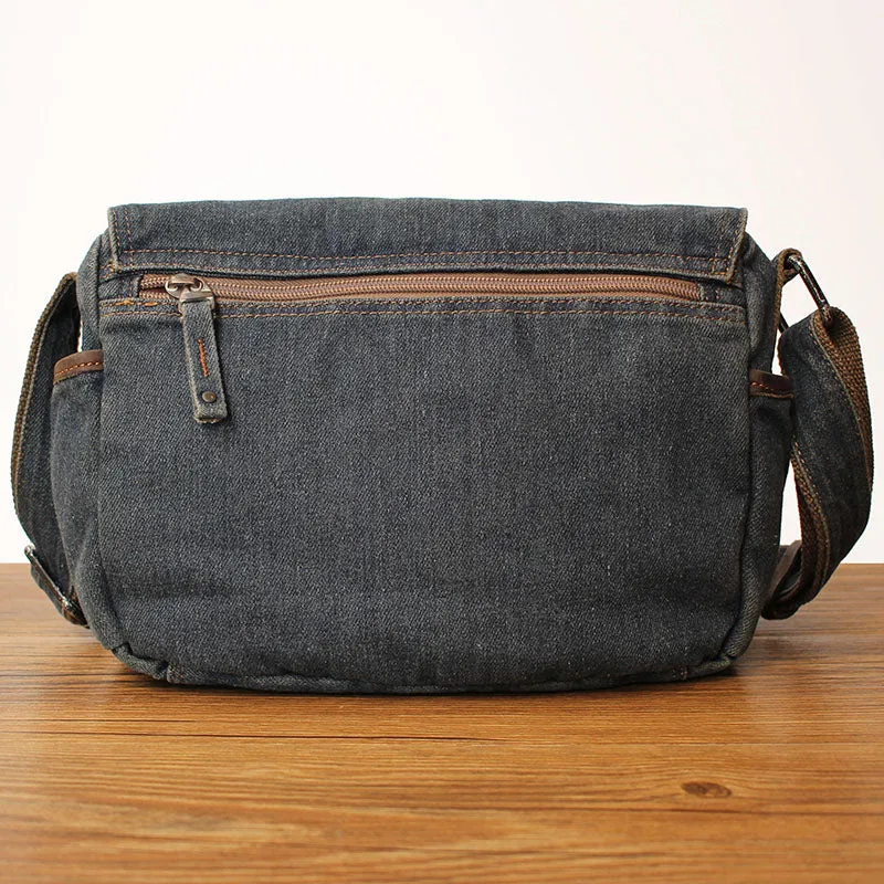 Denim Messenger Bag Jean Messenger Bag Jean Crossbody Purse Denim Crossbody Bags