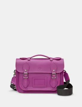 Dewhurst 10.5" Purple Leather Satchel Bag