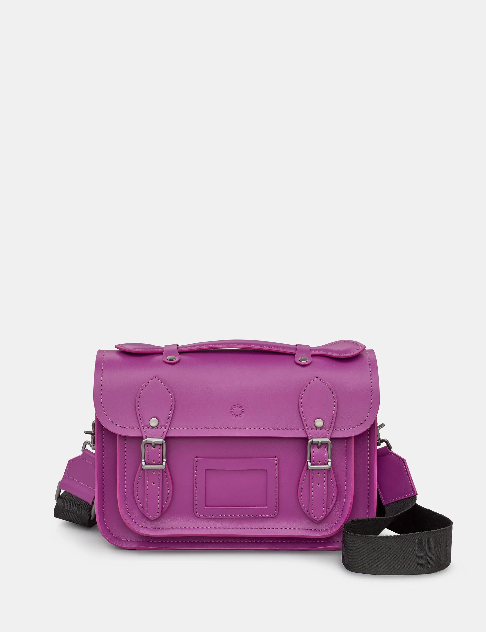 Dewhurst 10.5" Purple Leather Satchel Bag