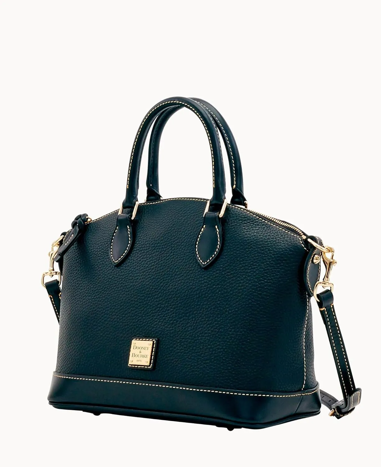 Dooney & Bourke Women's Darcy Satchel in Pebble Grain Leather, Large Handbag with Dual Handles & Adjustable Crossbody Strap