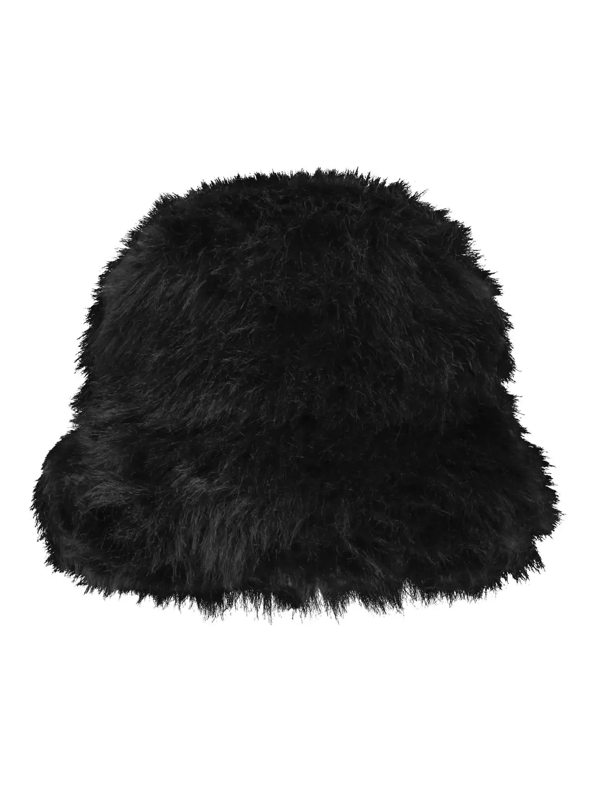 Elisabeth Hat Black Faux Fur