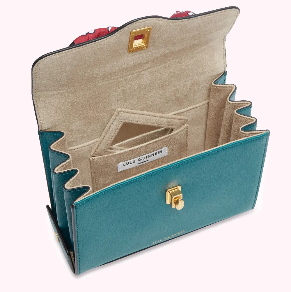 EMERALD MEDIUM TURNLOCK QUEENIE HANDBAG