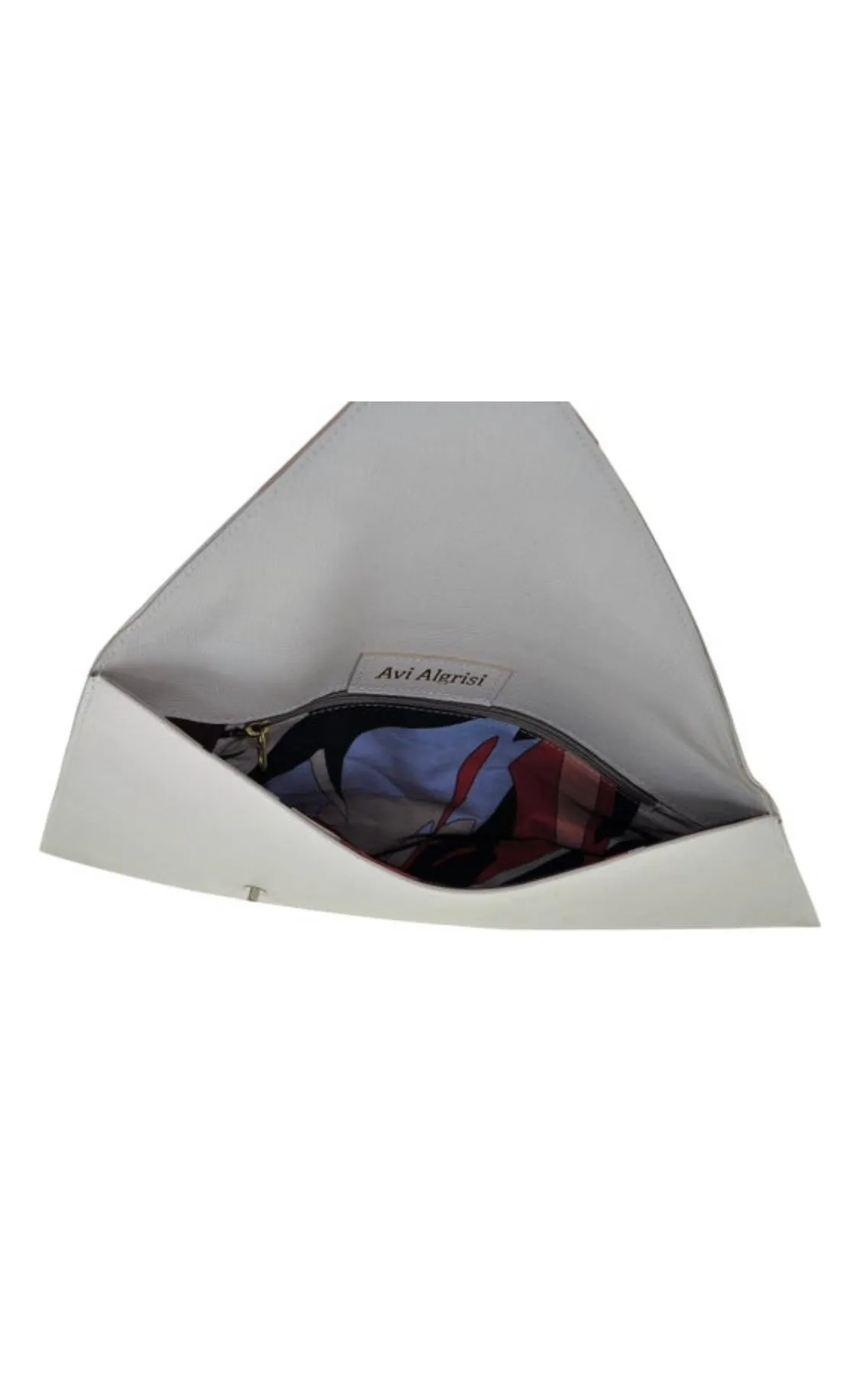Geometric Clutch. Multicolored evening purse.