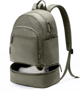 Gym Backpack for Women Small Gym bag with Expandable Shoe Compartment Waterproof Travel Backpack 26L