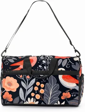Gym Bag for Women, Carry on Weekender Overnight Bag, Travel Duffel Bags, Personal Item Travel Bag Tote Bag Workout Dance Bag, Chinese Painting Bird - 57