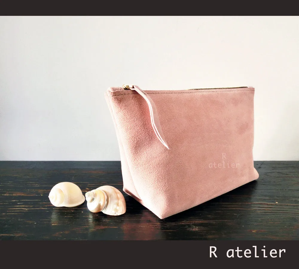 Handmade Leather Cosmetic Makeup Bag