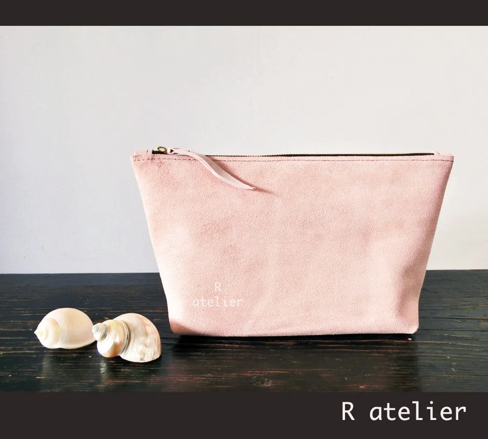Handmade Leather Cosmetic Makeup Bag