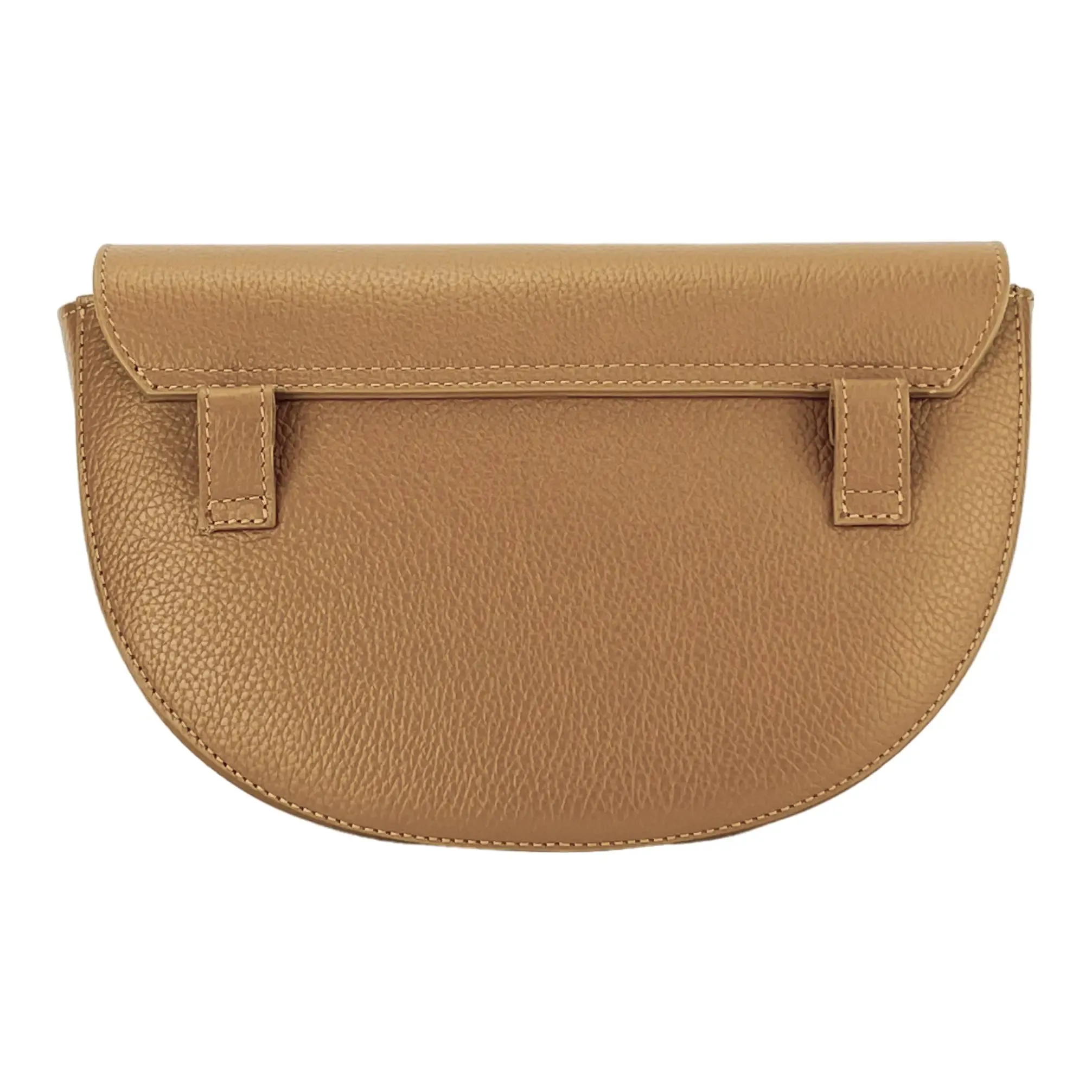 Italian Handcrafted Rounded Leather Crossbody Bag for Women - A Blend of Style and Functionality