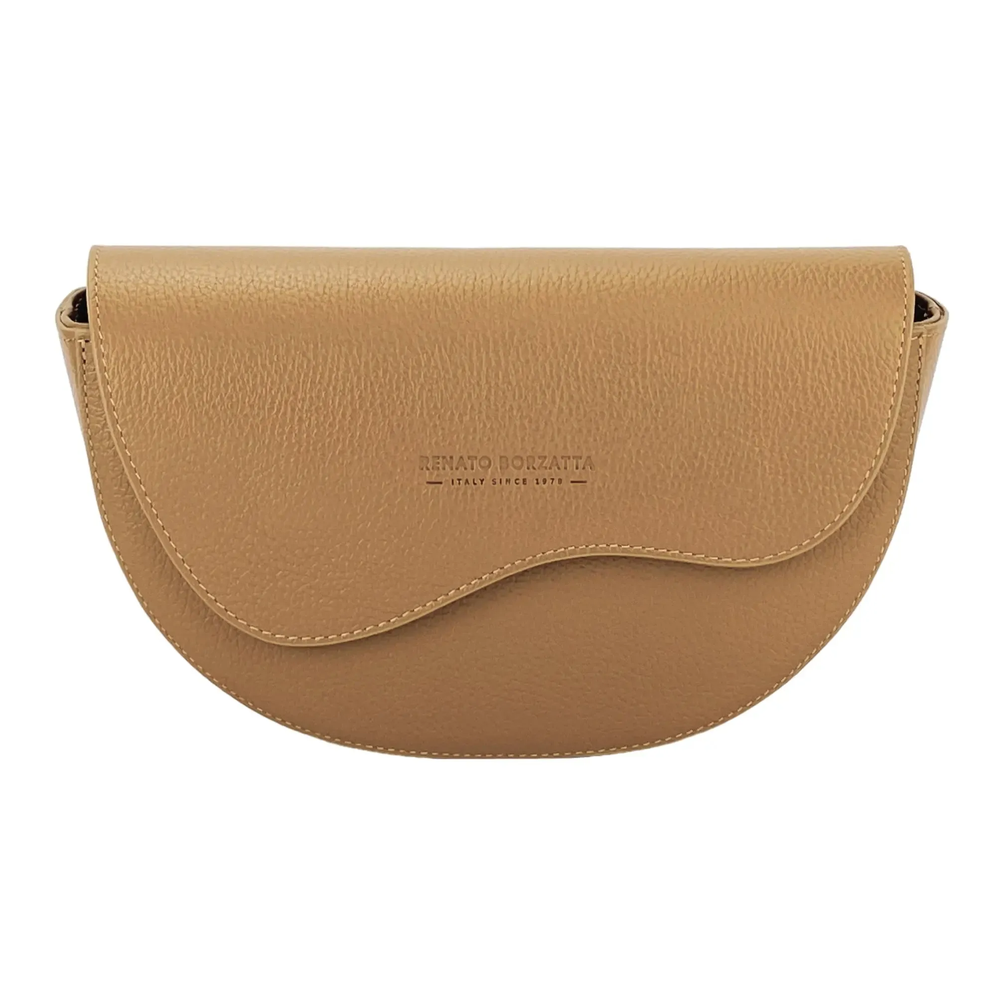 Italian Handcrafted Rounded Leather Crossbody Bag for Women - A Blend of Style and Functionality