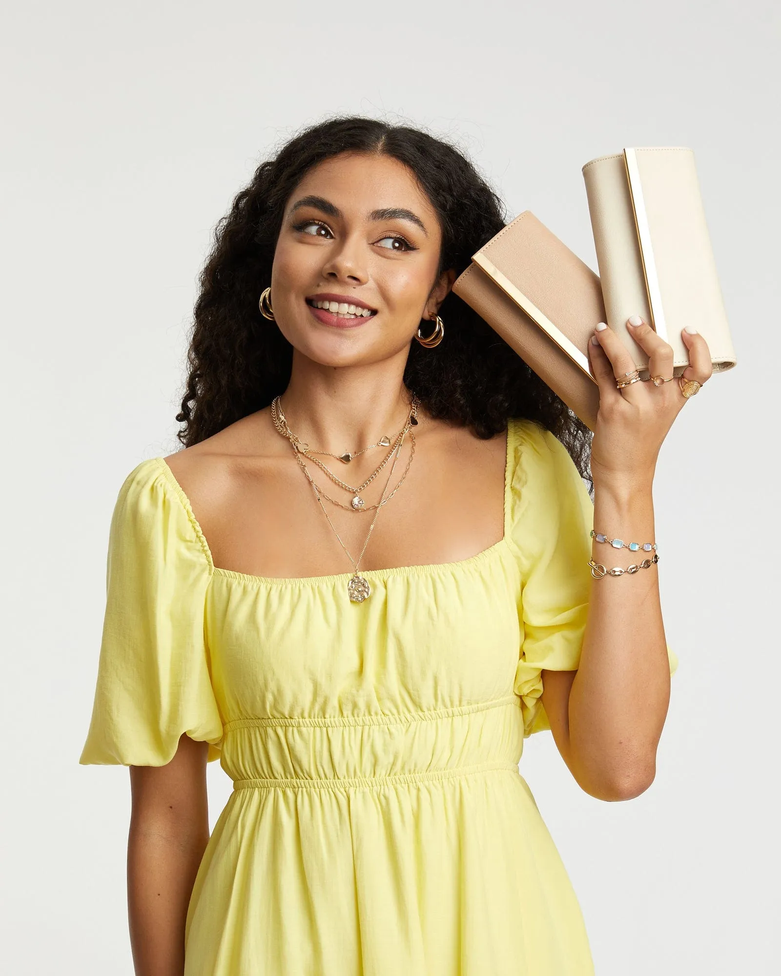 Ivory Gigi Clutch Bag