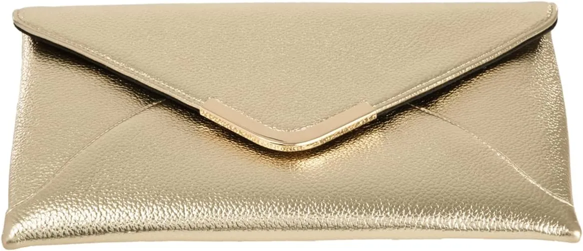 JNB Faux Leather Envelope Clutch Purse