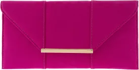 JNB Faux Microsuede Envelope Clutch