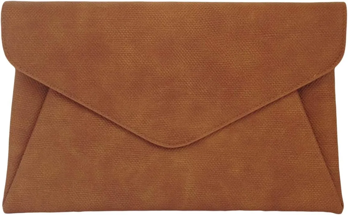 JNB Synthetic Leather Double Pocket Envelop Clutch
