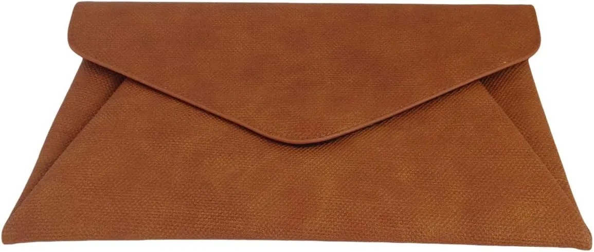 JNB Synthetic Leather Double Pocket Envelop Clutch