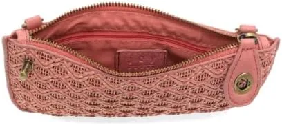 Joy Susan Women's Fashion Purse Lattice Woven Mini Crossbody Wristlet Clutch Hand Bag