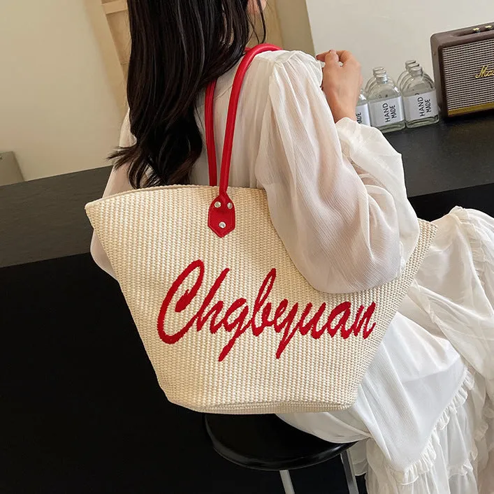 KalonBd straw tote bag