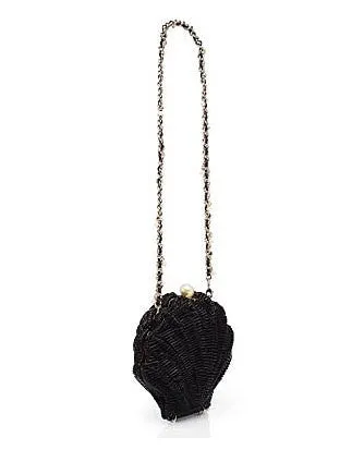 Kate Spade New York Splash Out Wicker Clam Shell Shoulder Bag