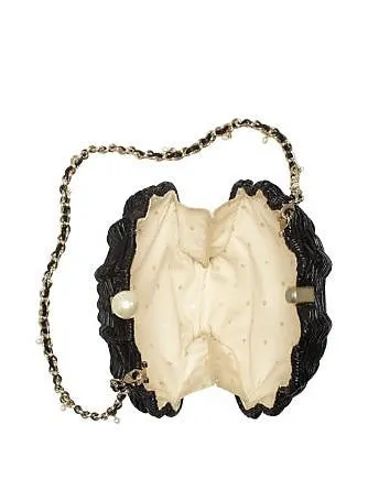 Kate Spade New York Splash Out Wicker Clam Shell Shoulder Bag