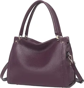 KOGTLA Women Genuine Leather Purses Handbags Tote Bag Shoulder Bag Top Handle Satchel Ladies Crossbody Hobo Bags Bucket Bag
