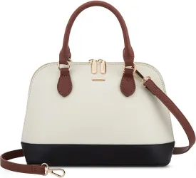 LOVEVOOK Purse for Women Small Crossbody Bags Classic Double Zip Top Handle Dome Satchel Bag